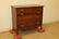 Walnut 4-drawer inlaid chest with scalloped apron and - 2