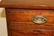 Walnut 4-drawer inlaid chest with scalloped apron and - 3