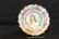 M.Z. Austria portrait bowl with ring of roses, beaded