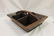 Early divided pine carrier with cut out handle. One - 2