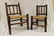 (2) Old Hickory chairs, largest with newer seat marked