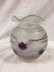 Poshinger Aeolus frosted art glass vase with polished