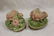 Rookwood 1928 #2836 Water Lily/Lotus bookends, 3 3/4"