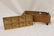 Wooden candy mold with footed box and mold with floral,
