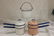 Graniteware: Pink with blue trim double boiler; white