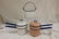 Graniteware: Pink with blue trim double boiler; white - 2