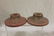 Rookwood 1920 deep pink to blue/grey candlesticks with