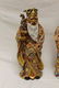 Pair of gold decorated Oriental figures, app. 29 1/2" - 2