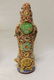 Pair of gold decorated Oriental figures, app. 29 1/2" - 5