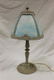 Painted budouir lamp with molded acanthus base and