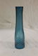 Fine teal swirl chimney with flattened body, app. 10" - 2
