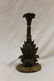 Brass/bronze pineapple door stop, 13 1/2" tall