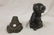 Cast iron frog doorstop and pup door stop, largest is a - 3