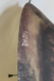 17 1/2" domed reverse painted on glass shade signed "Ba - 3