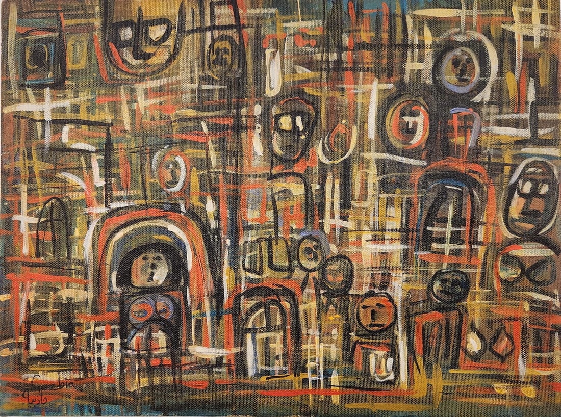 Acrylic On canvas Painting By Prominent Egyptian Artist GAZBIA SIRRY (1 of 5)