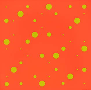 Gonschior, Kuno: Gonschior, KunoWanne-Eickel, 1935 - Bochum, 201060 x 60 cm, o. R:Untitled, 1971. Silkscreen print on cardboard. Signed, dated and numbered 16/180.Collection, Nordrhein-Westfalen.Gonschior,