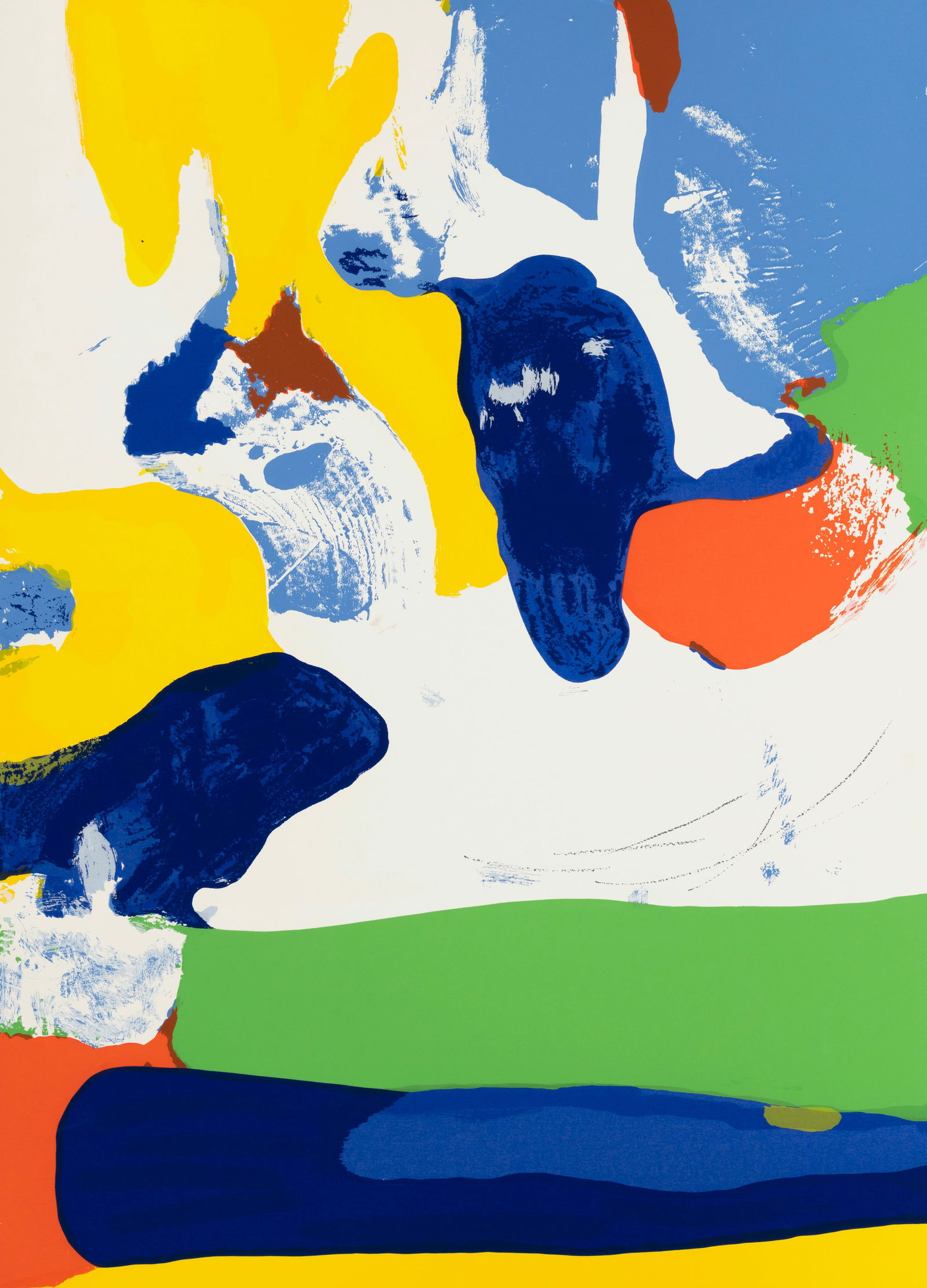 Brooks, James: Brooks, JamesSt. Louis, 1906 - East Hampton, 1992Blattgröße: 76,5 x 56 cm, o. R.Concord, 1975. Silkscreen print on wove paper from "America: The Third Century". Signed, dated and numbered 13