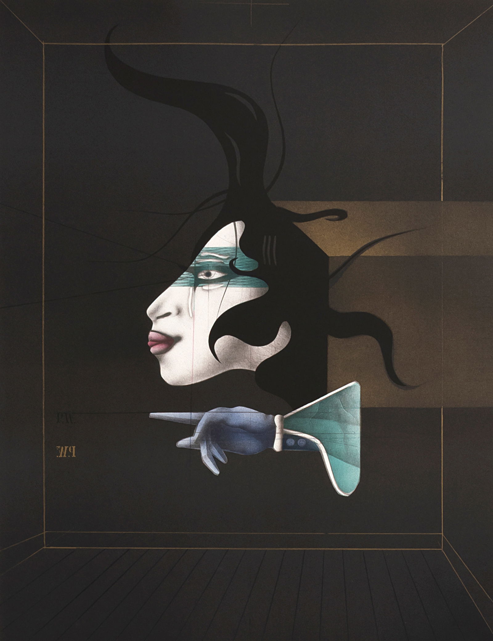 Portfolio: "Das Lithographische Quartett": Portfolio: "Das Lithographische Quartett"Mappenformat: 69,5 x 53,5 cmFolder with 4 lithographs on wove paper by Horst Antes, Bruno Bruni, Rudolf Hausner and Paul Wunderlich. All signed and numbered 10