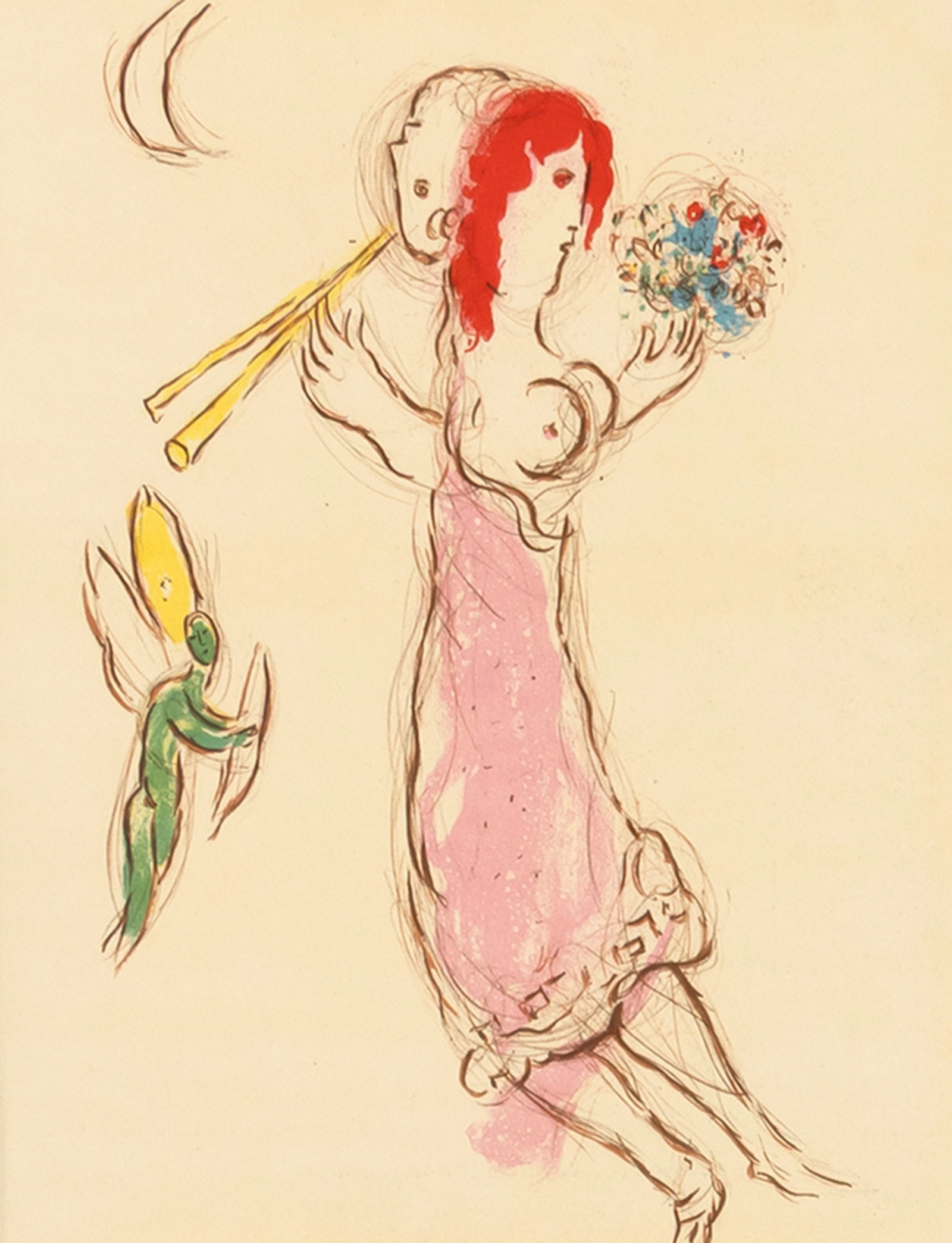 Convolute: 21 graphic works: Convolute: 21 graphic worksca. 31,5 x 24,5 cm, o. R.Various artists, i.a. Piet Mondrian, Jean Arp, Wassily Kandinsky, Giuseppe Capogrossi, Max Ernst, Alberto Magnelli, Robert Delaunay and Marc Chagall