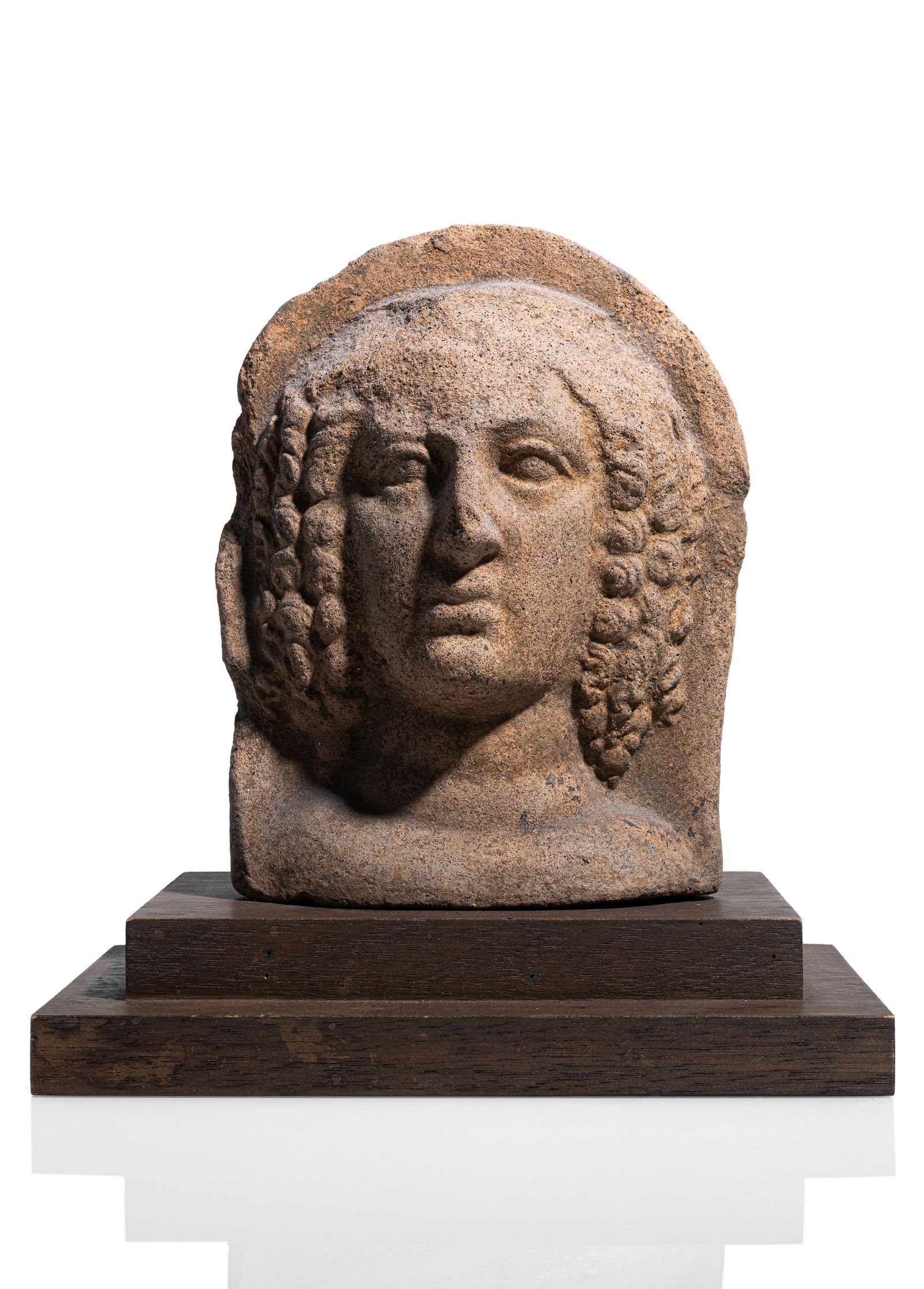 A TERRACOTTA BUST OF AN ANTIQUE WOMAN (1 of 5)