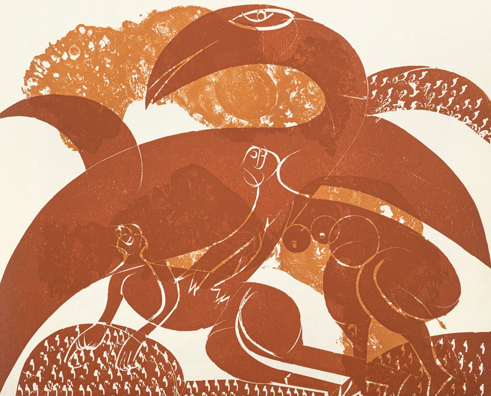 Grieshaber, HAP: Grieshaber, HAP Rot an der Rot, 1909 - Reutlingen, 1981 Buchformat: 41 x 50,5 x 2,5 cm "HAP Grieshaber: die raue alb", 1968. Book with 13 woodcuts and 20 lithographs on wove paper. Signed and numbered