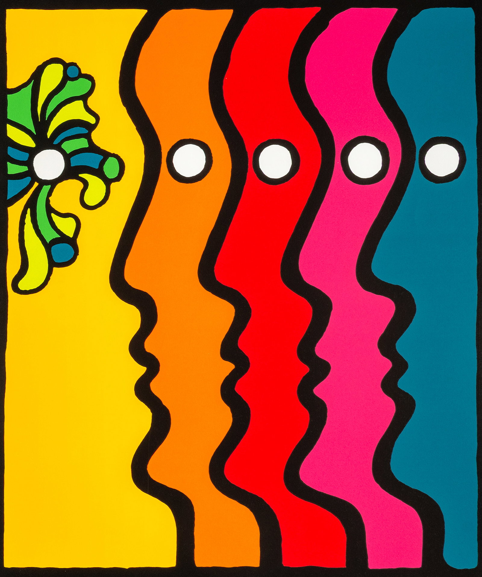 Lenica, Jan: Lenica, Jan Posen, 1928 - Berlin, 2001 Versch., o. R. 13 works: Untitled. Silkscreen print on paper. All signed in pencil lower right, partially dated lower left. Corporate collection, Germany.Lenica,