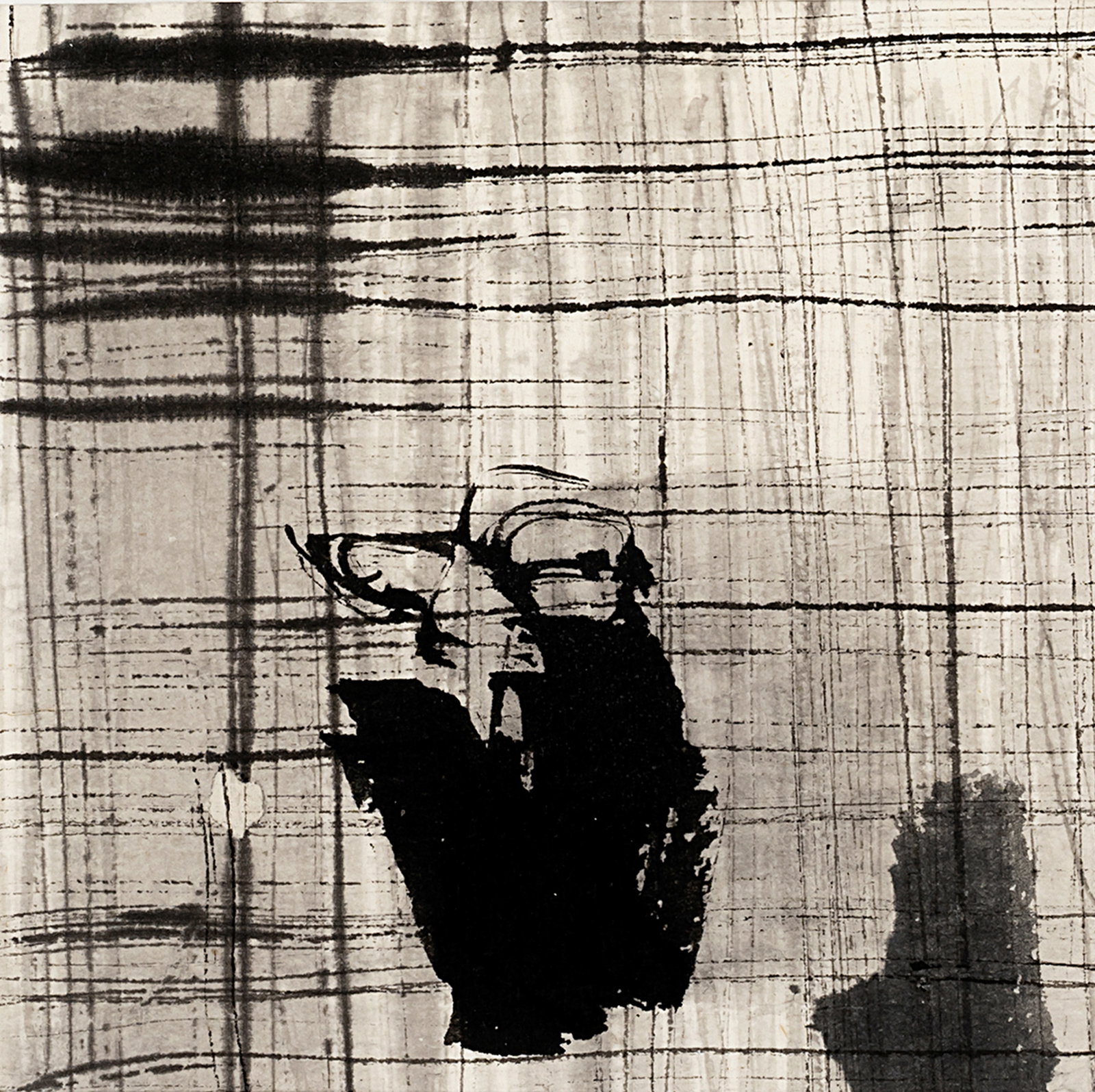 Dréa, Marie: Dréa, Marie Aichelberg, 1958 13,4 x 13,5 cm, o. R. "Blanche", 1989. Ink on cardboard. Signed, dated and titled in pencil on the back board. Collection Helga and Edzard Reuter,