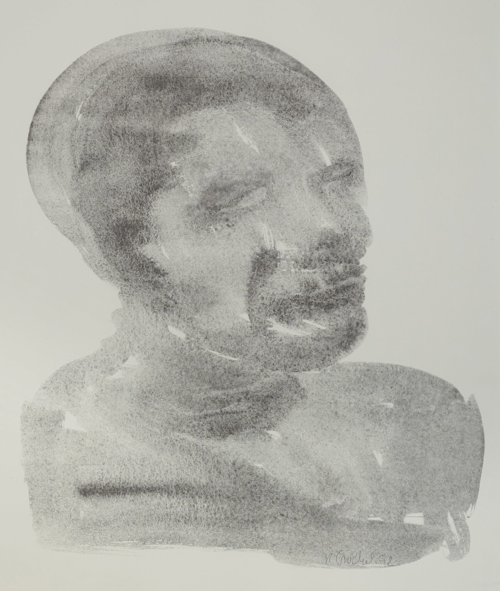 Trockel, Rosemarie: Trockel, Rosemarie Schwerte, 1952 Blattgröße: 80 x 60 cm, R. Untitled, 1992. Offset on wove paper. Signed and dated lower right and numbered 30/100 on the reverse. Private property,