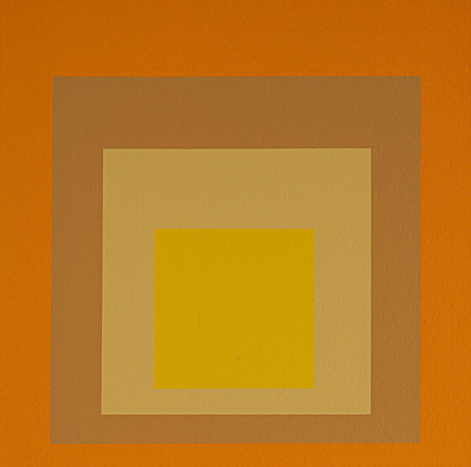 Albers, Josef: Albers, Josef Bottrop, 1880 - New Haven, 1976 Blattgröße: 25,5 x 20 cm, o. R. "Hommage to the Square: Allegro", 1992. Colour silkscreen print on wove paper, after a graphic from 1961.