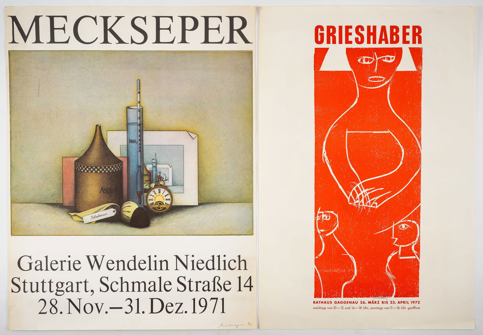 Convolute: 4 exhibition posters - 2