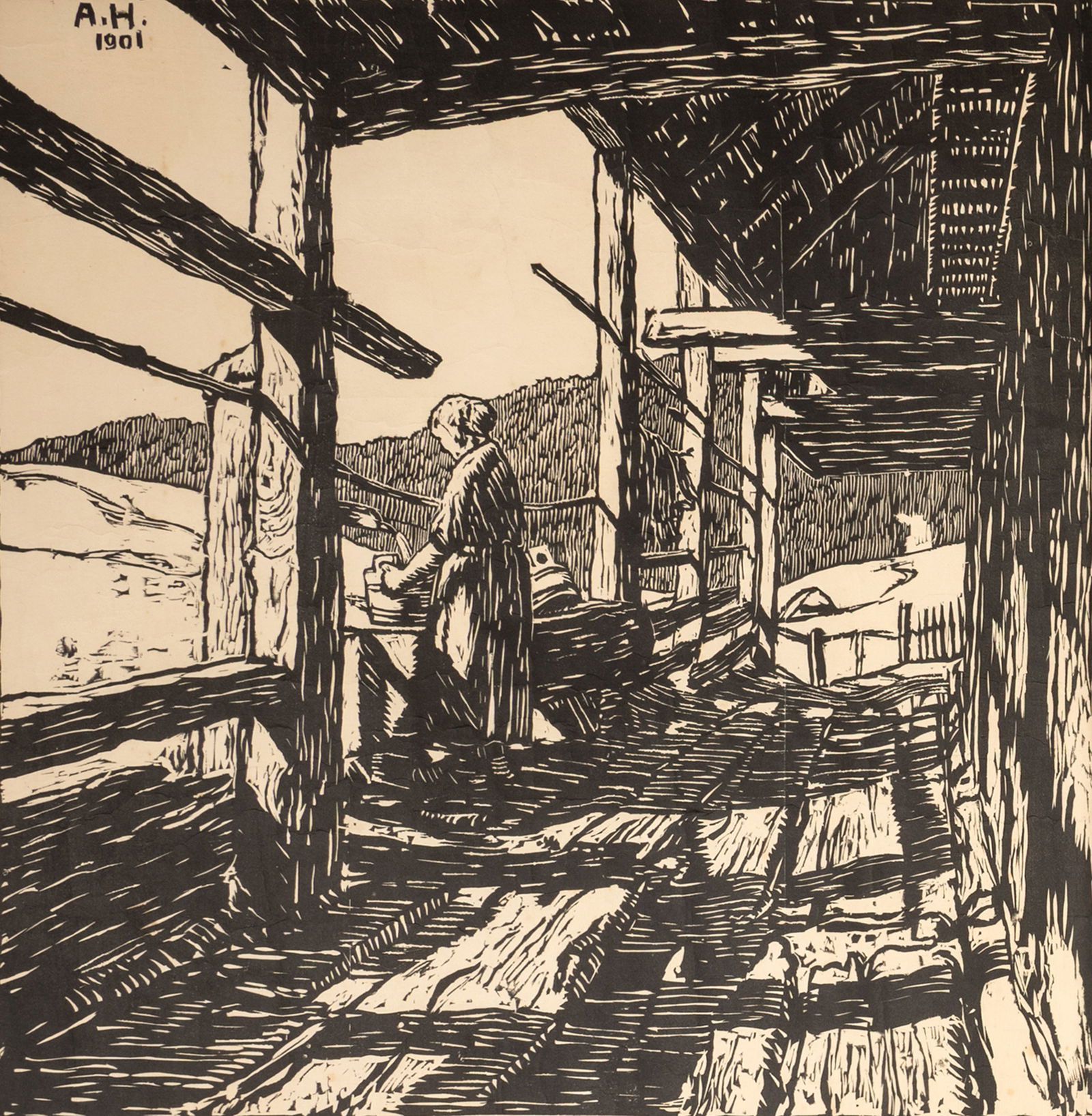 Haueisen, Albert: Haueisen, Albert Stuttgart, 1872 - Jockgrim, 1954 Versch. 11 works: Graphic works. Various techniques. Partially signed or inscribed. Private property, Baden-Württemberg.Haueisen, Albert Stuttgar