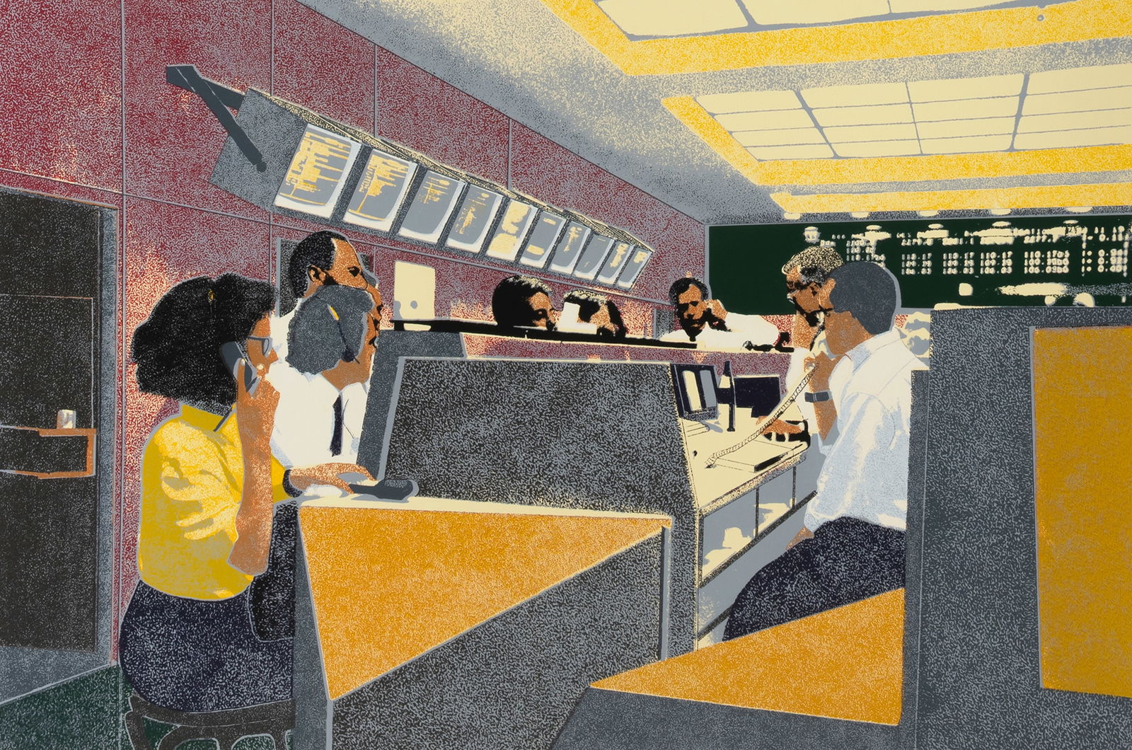 Slomi, d. i. Josef Albert Slominski: Slomi, d. i. Josef Albert Slominski Bochum, 1937 Blattgröße: 70 x 90 cm, o. R. 2 works: Untitled. Silkscreen print on wove paper. Both signed, numbered 25/50, 26/50 and with artist label on