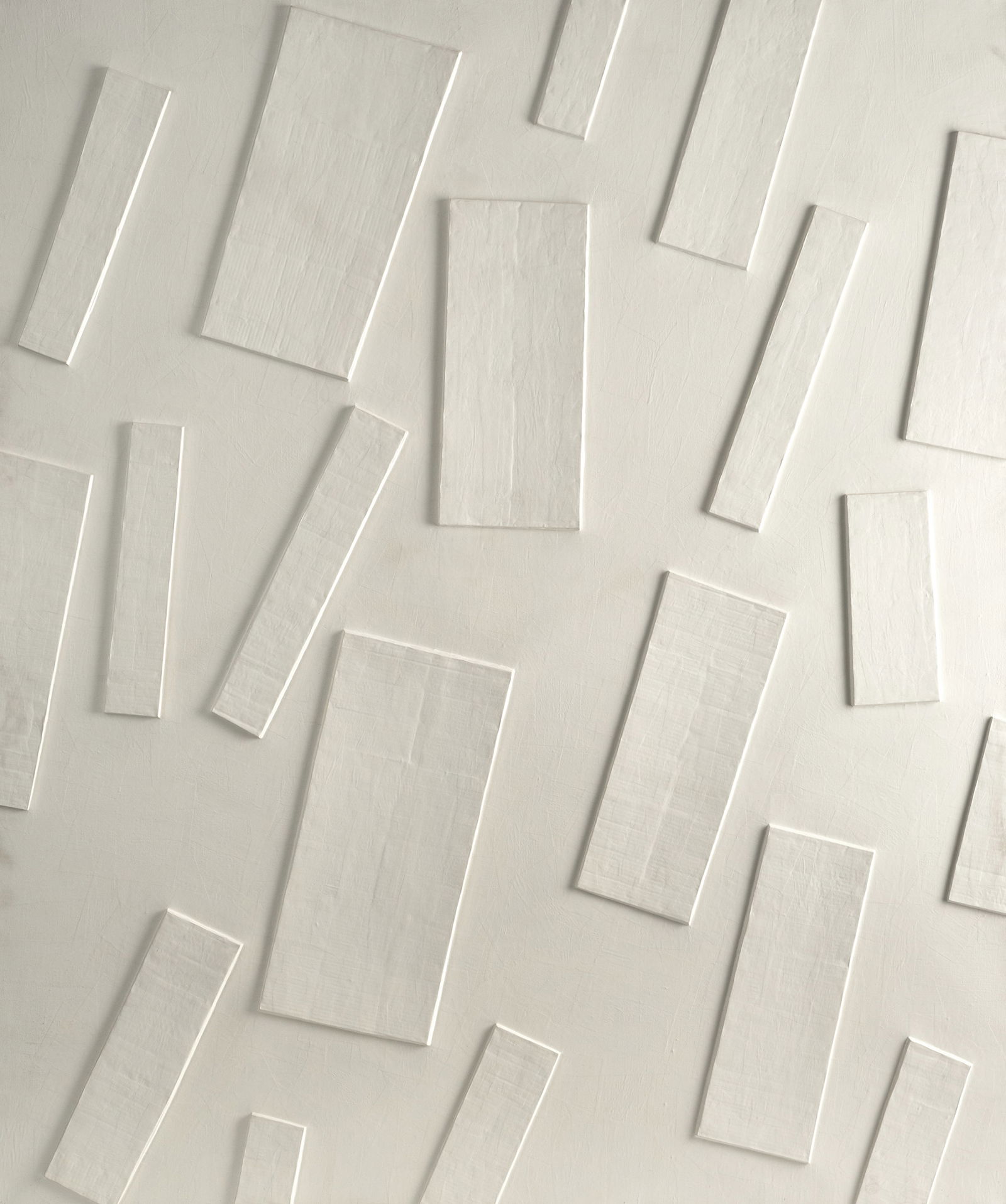 Elbrecht, Hartmut: Elbrecht, Hartmut Hildesheim, 1951 ca. 200 x 170 cm Untitled, 1989. Cardboard relief on canvas, coloured. Signed and dated on the reverse. Corporate collection, Germany.Elbrecht, Hartmut Hildesheim,