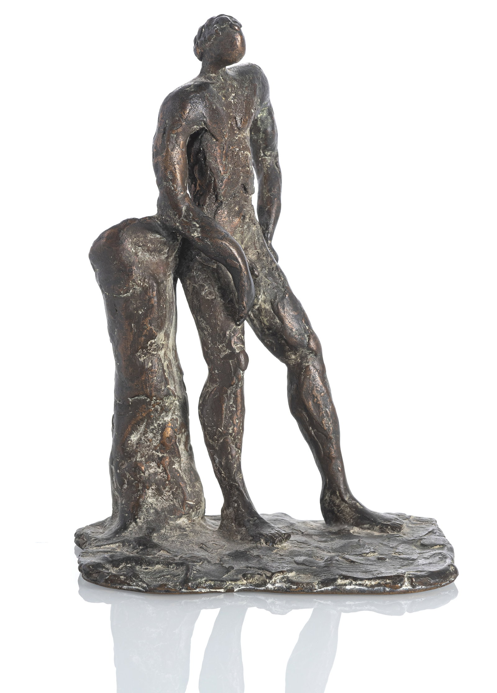 Decool, Günther: Decool, Günther Stuttgart, 1932 - Fellbach, 2020 H. 21 cm Male nude, 1981. Bronze, dark patina. Signed and dated. Foundry stamp: Strassacker Kunstguss Süssen. Private property,