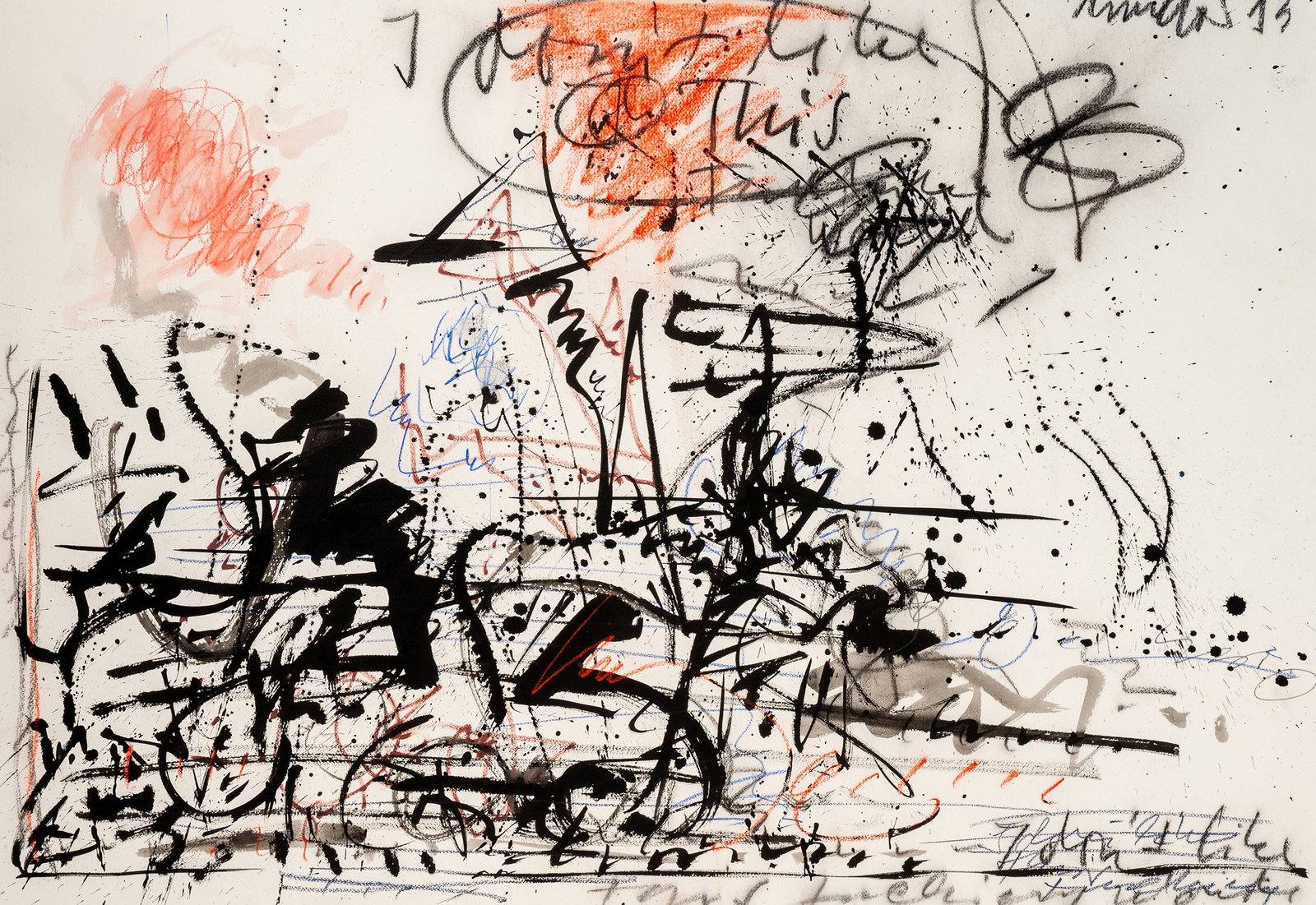 Márkos, András: Márkos, András Csíkszereda, 1950 - Brașov, 2020 Versch. 7 works: Untitled, 1993. Mixed media and ink on wove paper. All signed and dated. Corporate collection,