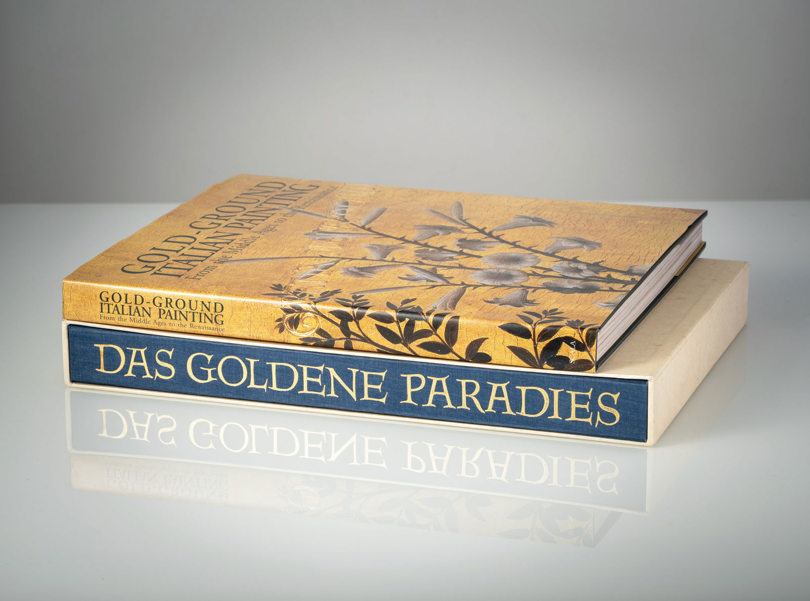 Middle Ages: Middle Ages 2 Vol. Gold-Ground Italian Painting from the Middle Ages to the Renaissance, Florence 2011. Große Buchmalerei des Mittelalters - Das Goldene Paradies, Coron o.J. Limited edition of