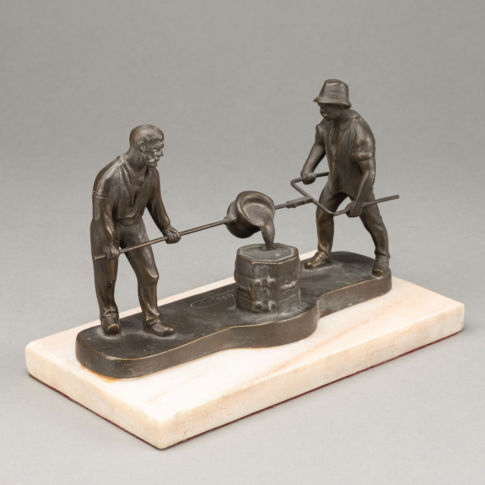 TWO STEEL CASTER - 2