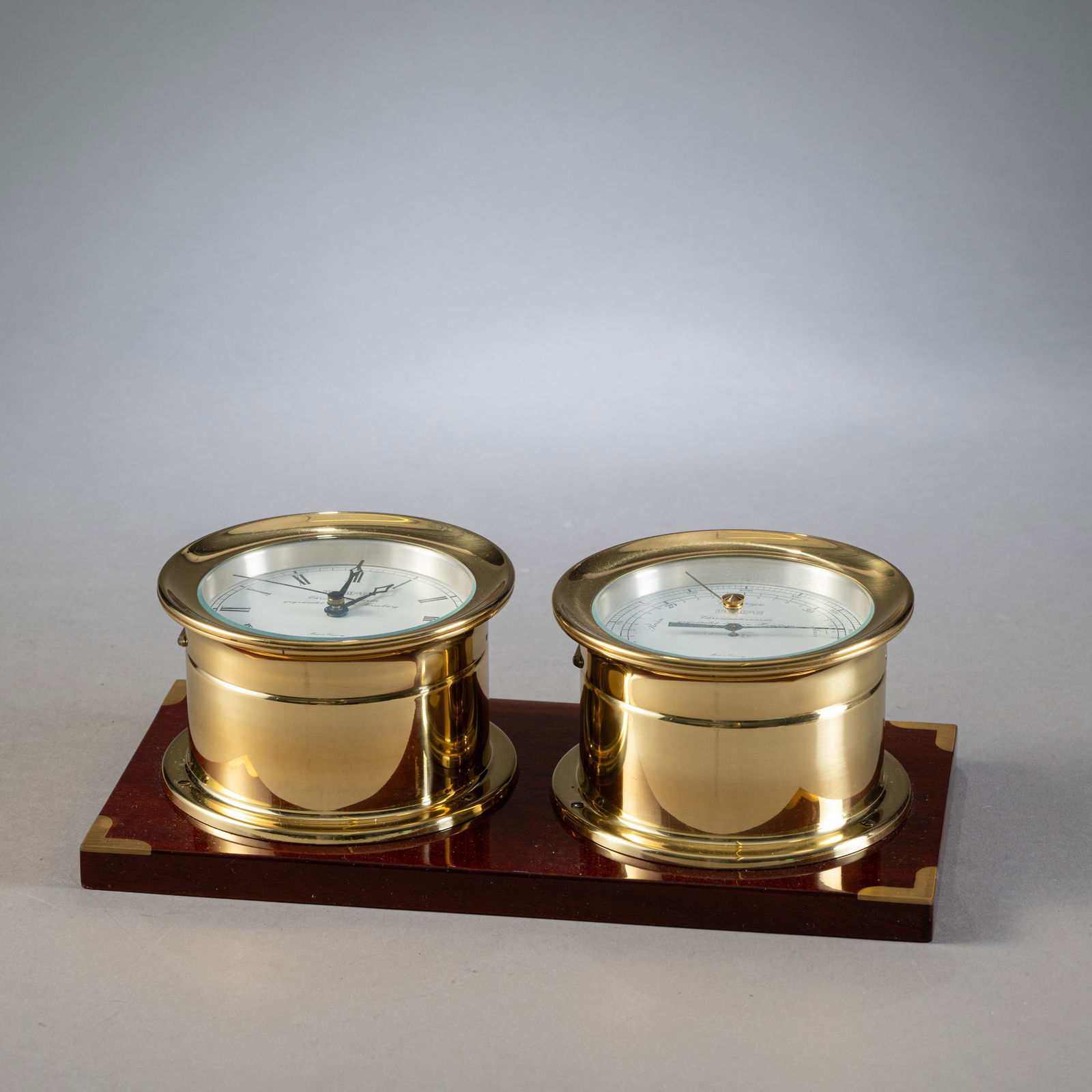 A SHIP CLOCK AND A BAROMETER - 2