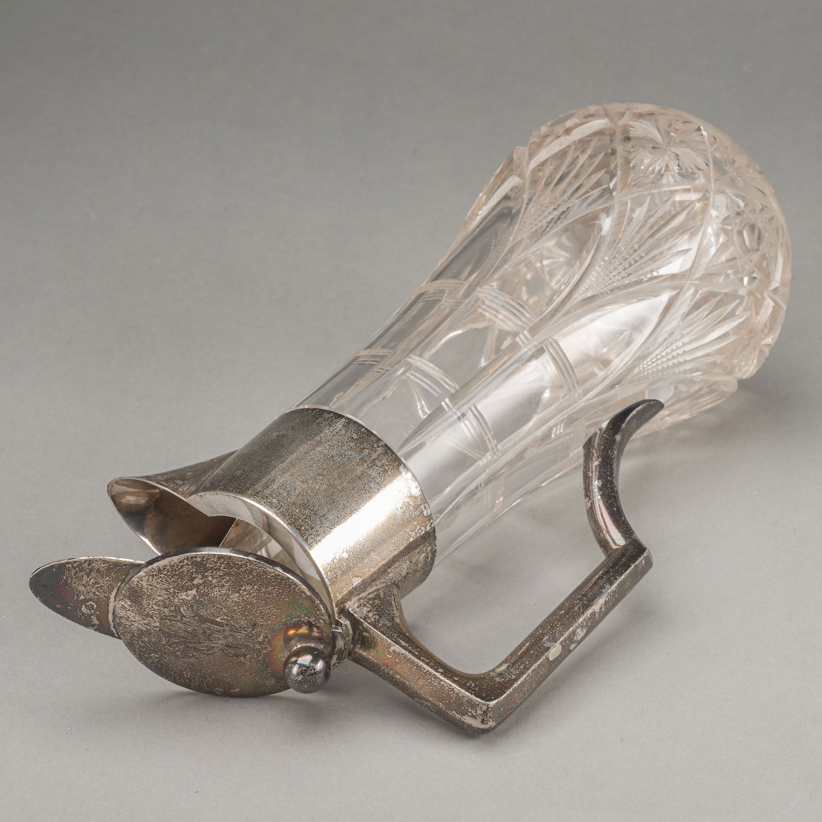 A SILVER MOUNTED WINE JAR - 4