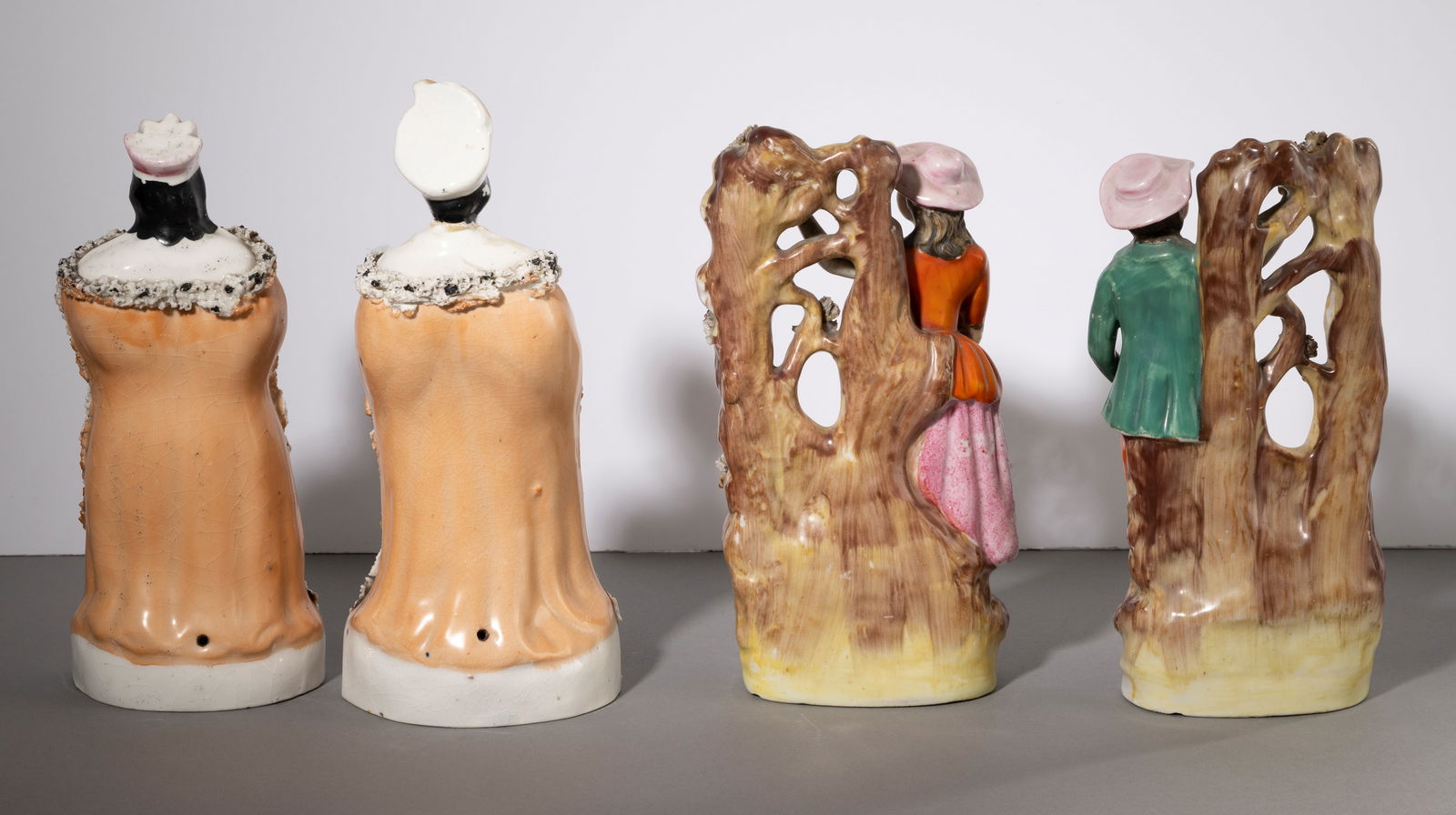 FOUR ENGLISH STONEWARE FIGURES - 2