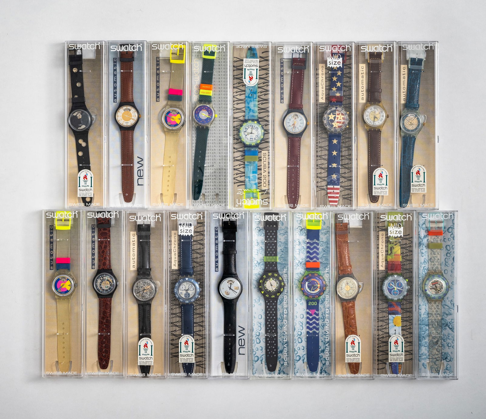 Mixed lot of 19 Swatch watches - 2