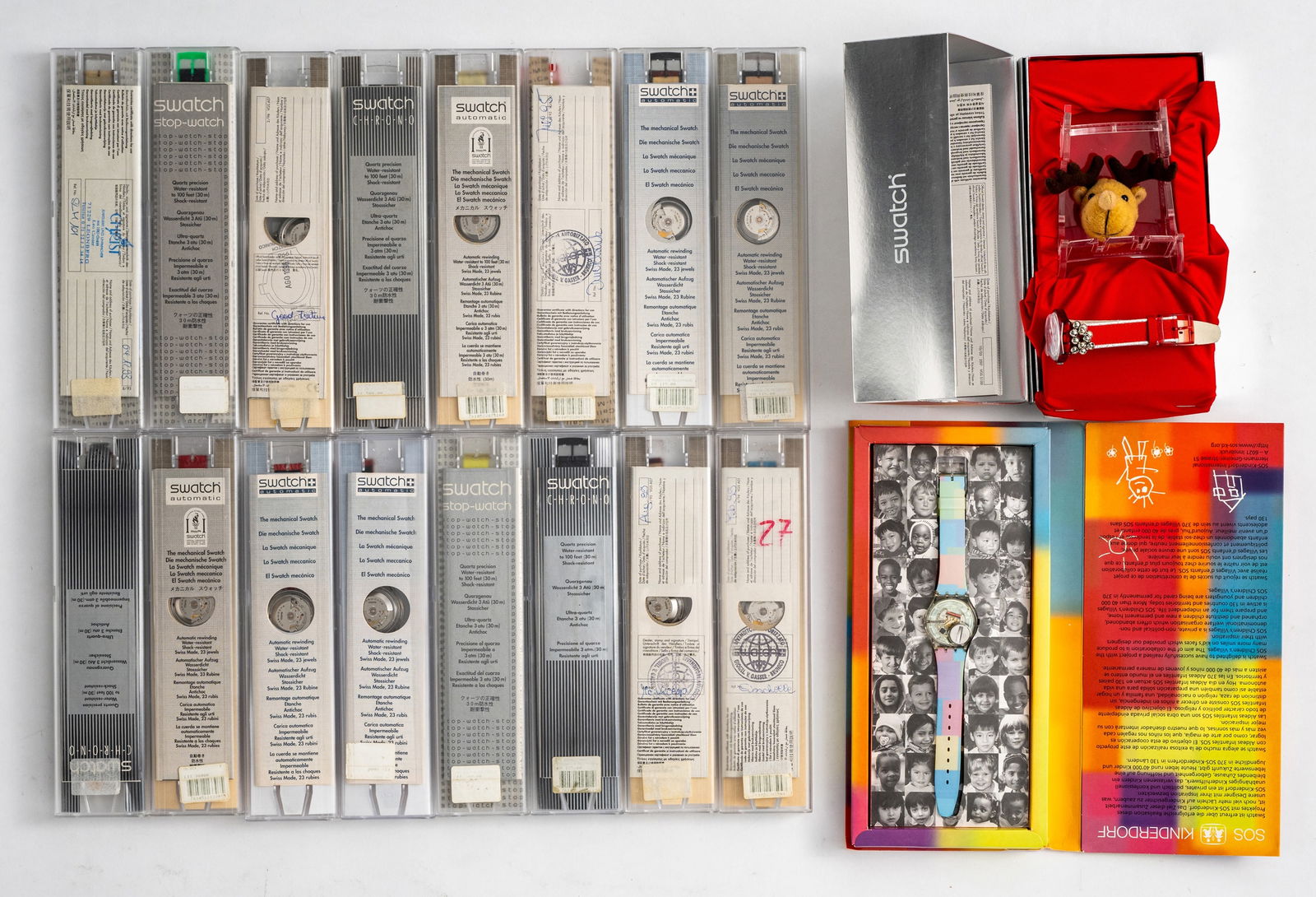 Mixed lot of 18 Swatch watches - 2