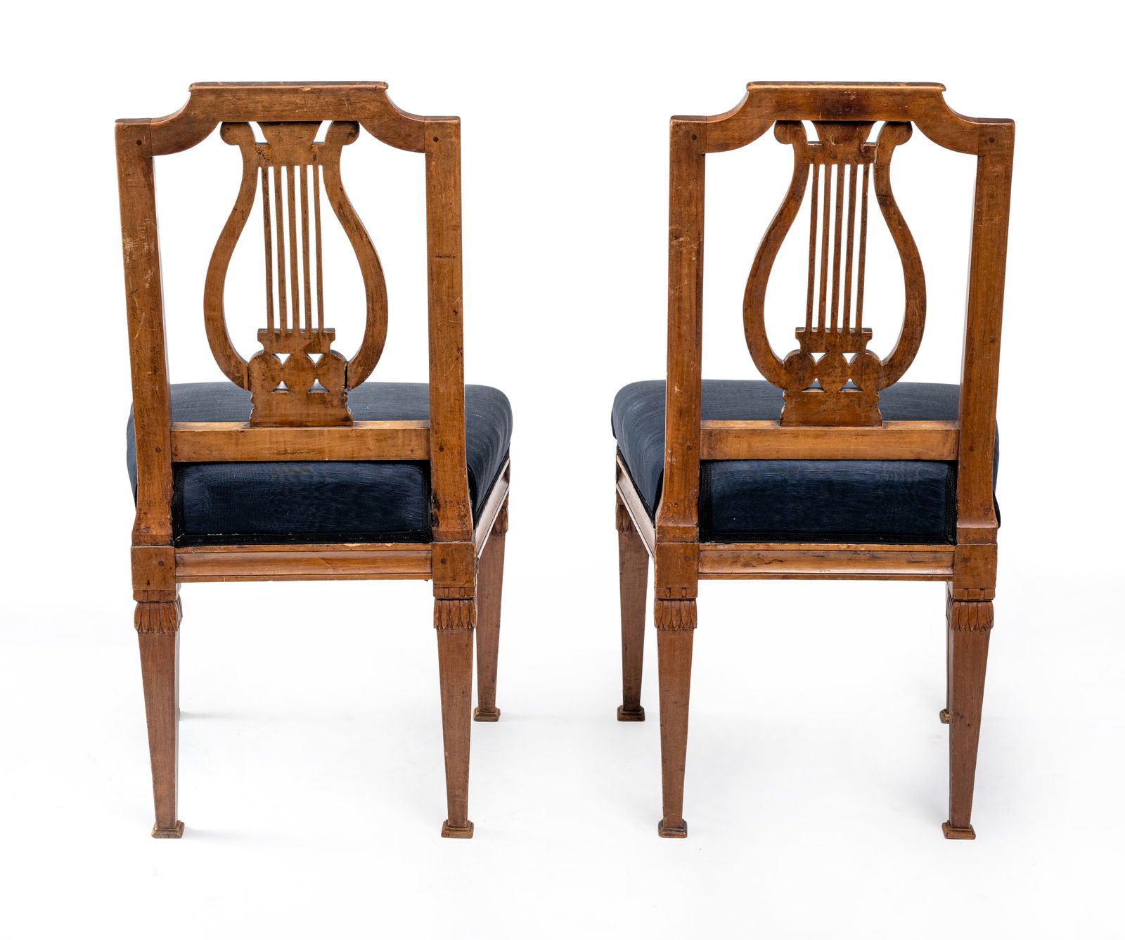 A PAIR OF NEOCLASSICAL FRUITWOOD CHAIRS - 3