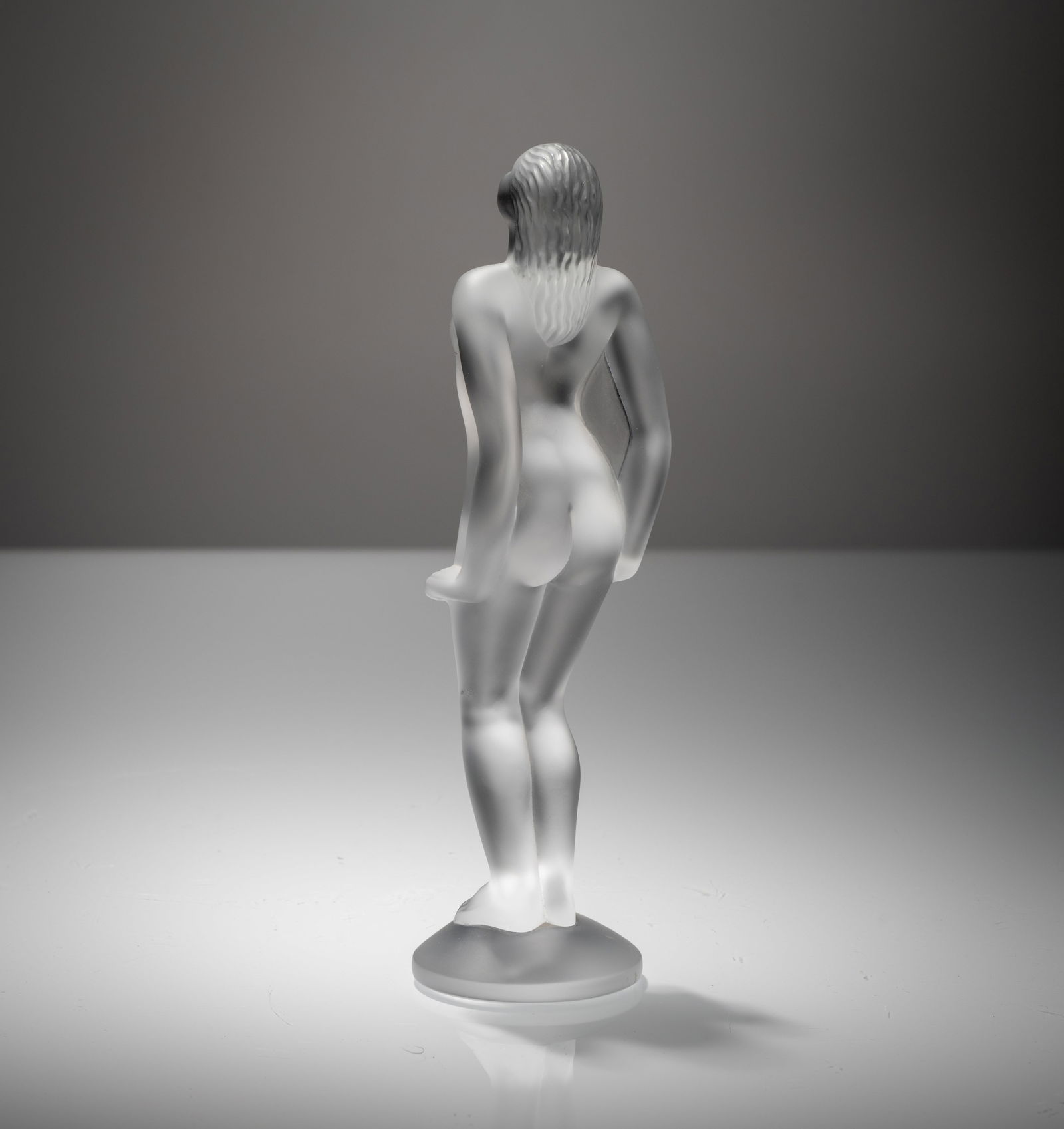 A GLASS FIGURE OF A FEMALE NUDE - 2