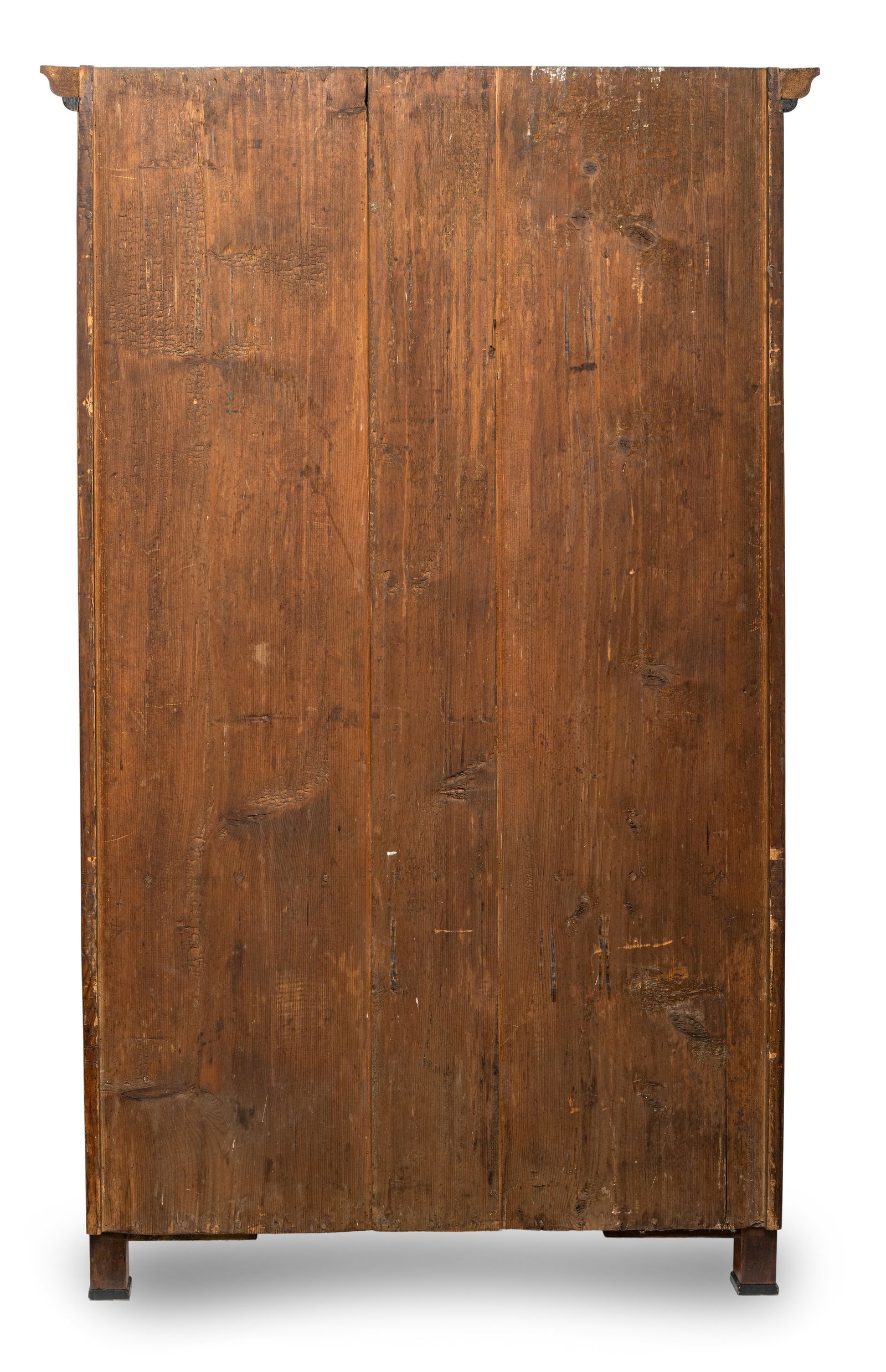 A GERMAN BIEDERMEIER BRASS MOUNTED PARTIALLY EBONIZED CHERRYWOOD DISPLAY CUPBOARD - 6