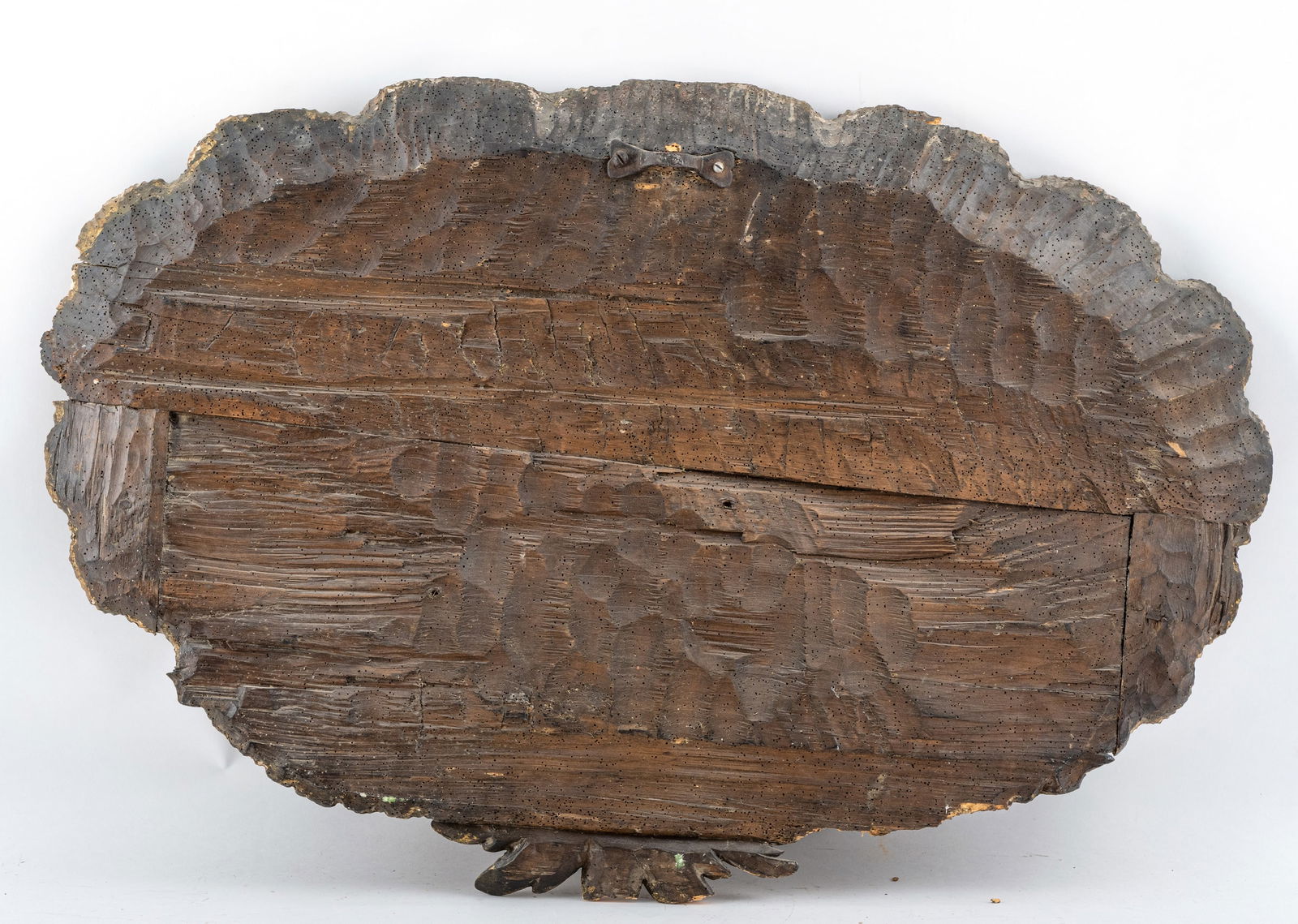 A CARVED AND GILTWOOD RELIEF CARTOUCHE - 2