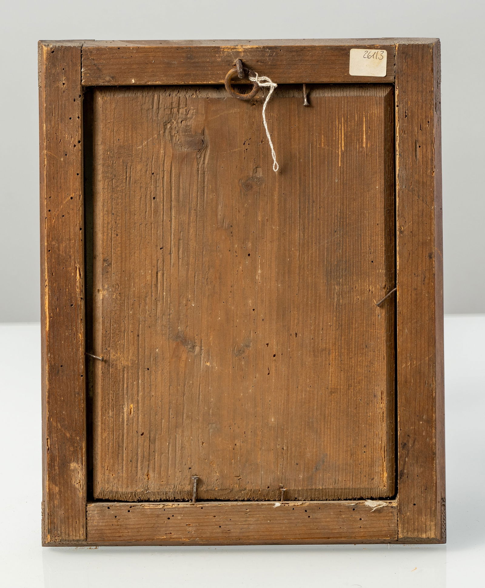 A GLASS PAINTING ON REVERSE - DEPOSITION FROM THE CROSS - 2