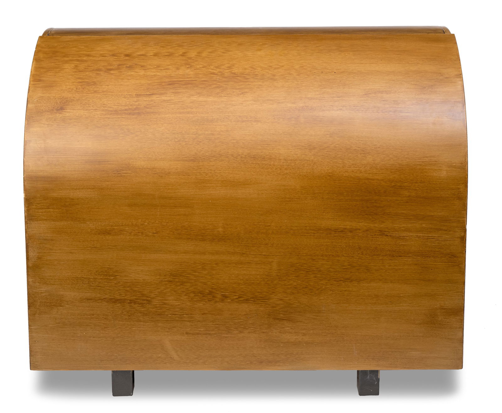 A SURFACE GRAINED MID-CENTURY CYLINDER BUREAU - 6