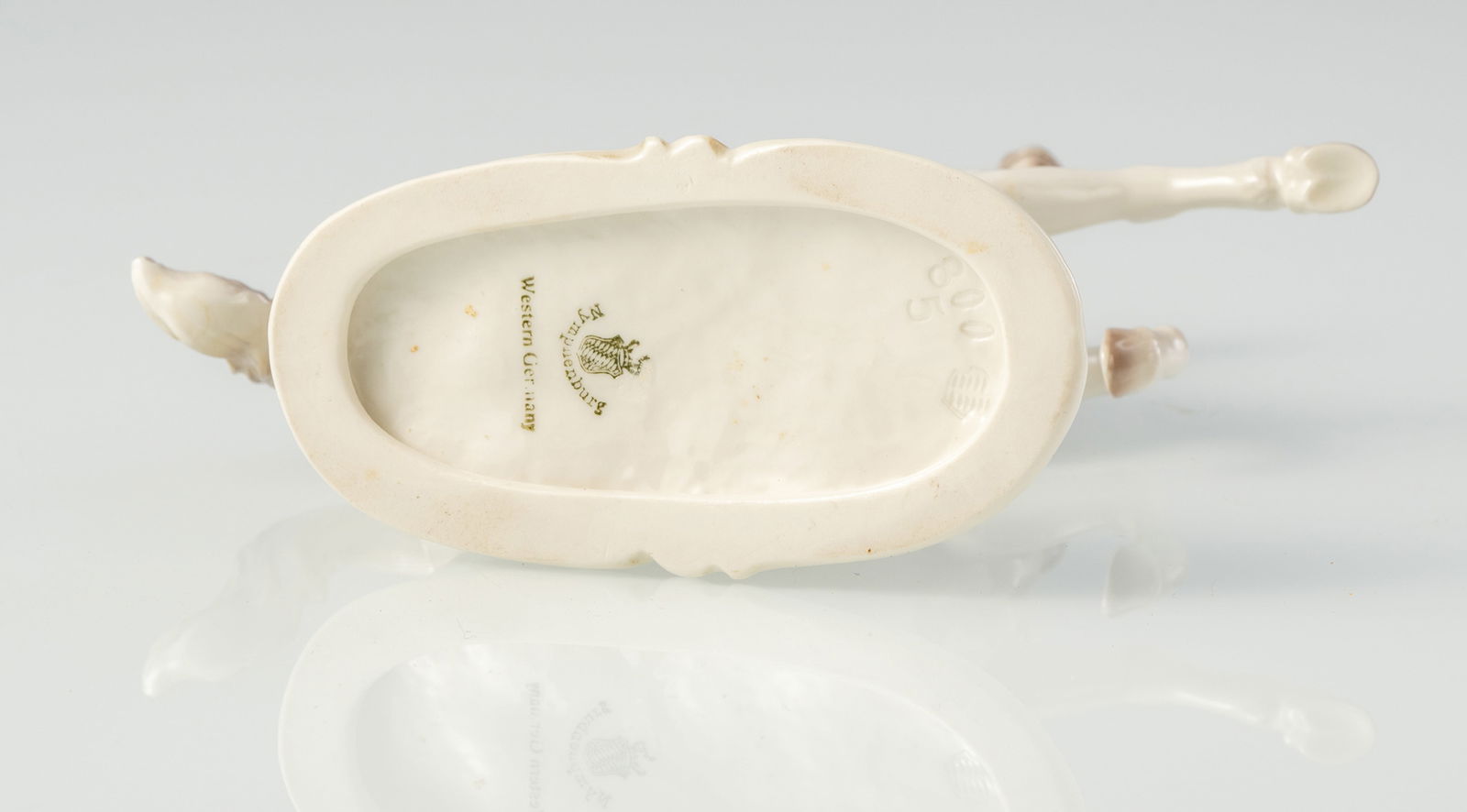 A NYMPHENBURG FIGURE OF A RISING HORSE - 6