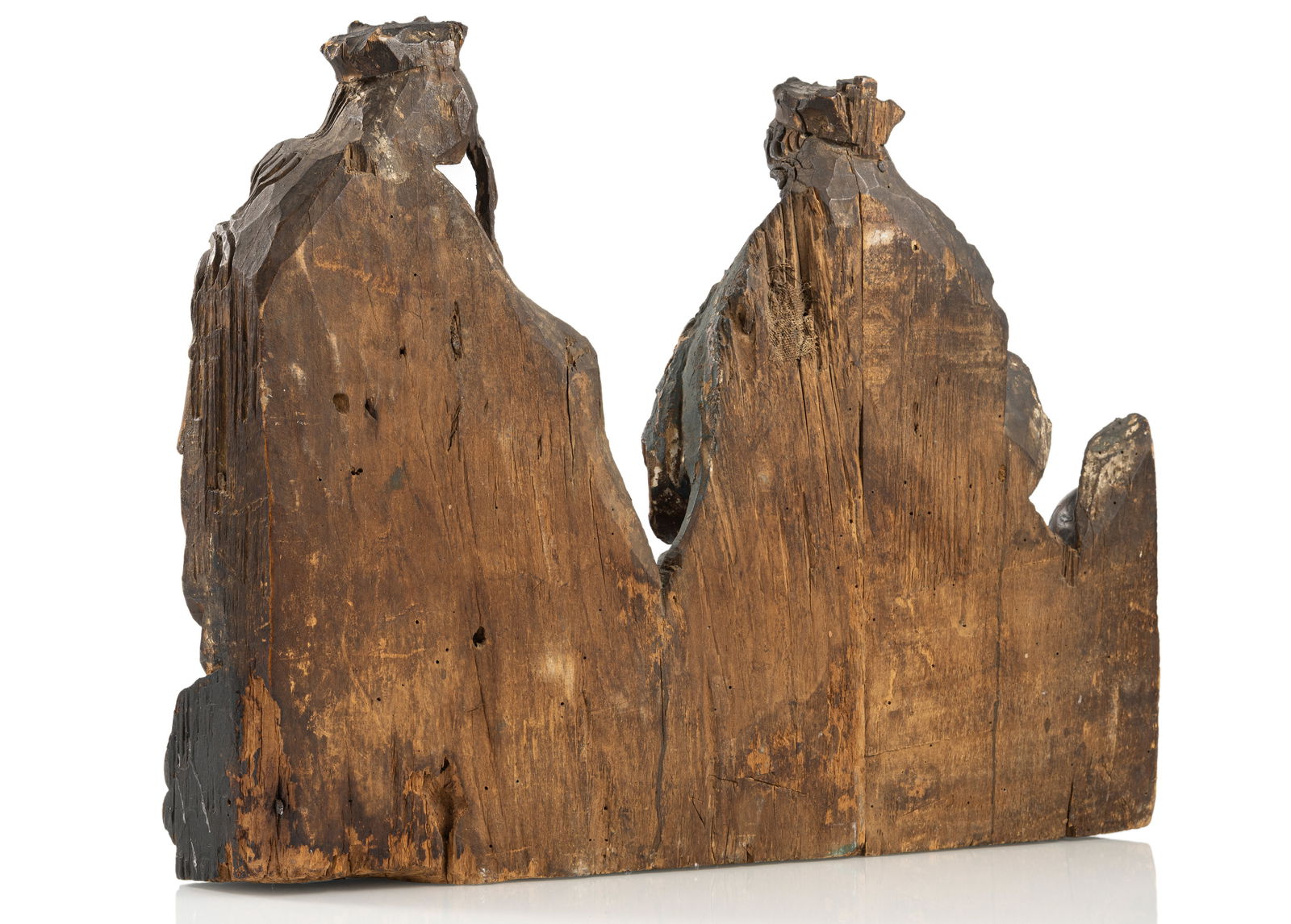 A RELIEF CARVING OF TWO FEMAILE SAINTS - 3